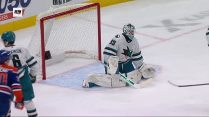 SJS@EDM: Podkolzin marque un but contre Alex Nedeljkovic