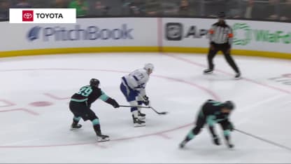 TBL@SEA: Kucherov scores goal against Philipp Grubauer