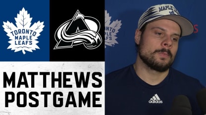 Auston Matthews | Post Game vs Colorado Avalanche