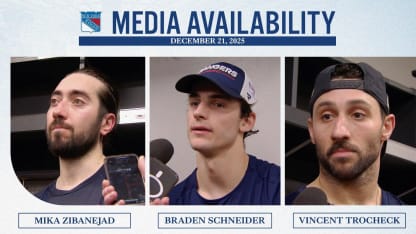 Postgame: Zibanejad, Schneider and Trocheck