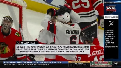 NHL Tonight: Chychrun traded to Capitals