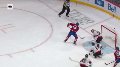 OTT@MTL: Slafkovsky scores PPG against Linus Ullmark