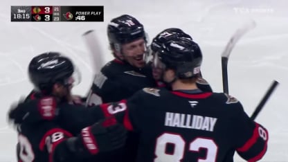 CHI@OTT: Perron marque un but en A.N. contre Arvid Soderblom