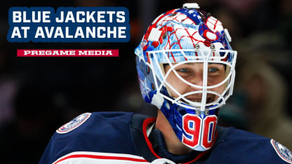 Elvis Merzlikins Gets the Start Against the Avalanche in Colorado 💥 | Pregame Media