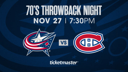 WEDNESDAY, NOVEMBER 27 AT 7:30 PM VS. MONTREAL CANADIENS