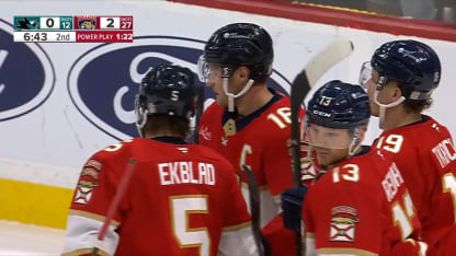 FLA vs. SJS: Barkov puts  in rebound