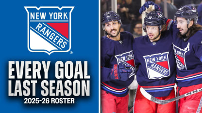 Every goal last season from the 2025-26 Rangers