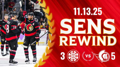 Sens Today: Sens Snap Bruins Streak at 7