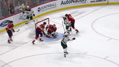 MIN@FLA: Johansson scores goal against Sergei Bobrovsky