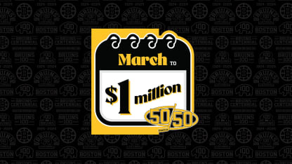 Boston Bruins Foundation Exceeds Million-Dollar Goal for “March to a Million” 50/50 Jackpot to Benefit Community Organizations 