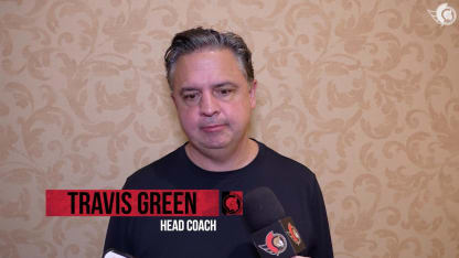 Travis Green dispo médias avant le match contre MIN