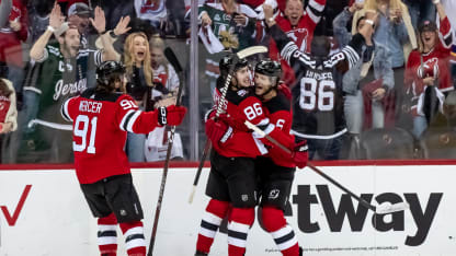 Game 3 Mercer Marino Hughes Celebration