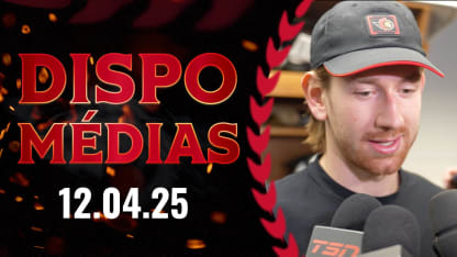 Jake Sanderson dispo média avant le match contre NYR