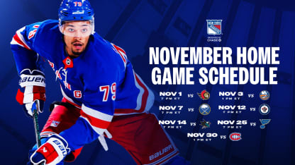 November Game Schedule