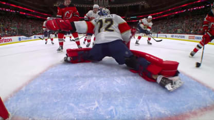 FLA@NJD: Bobrovsky with a great save against Dawson Mercer
