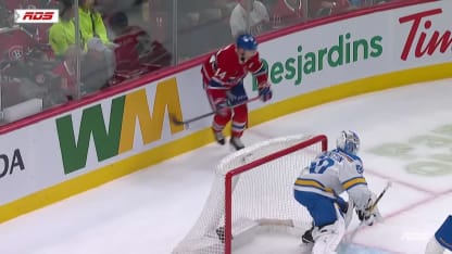 STL@MTL: Caufield marque un but contre Jordan Binnington