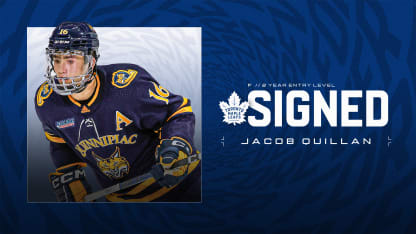 Maple Leafs Sign Forward Jacob Quillan