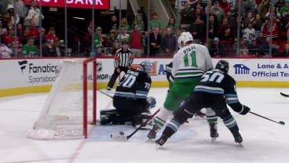 UTA@CAR: Staal scores goal against Karel Vejmelka