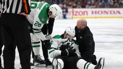 Dallas Stars Lian Bichsel verlaesst Spiel 6 verletzt
