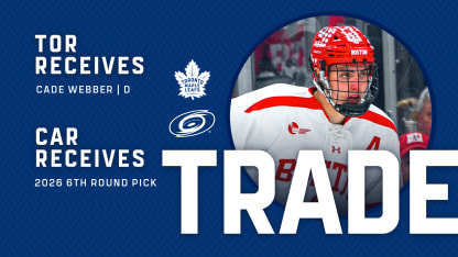  Maple Leafs Complete Trade With Carolina Hurricanes 