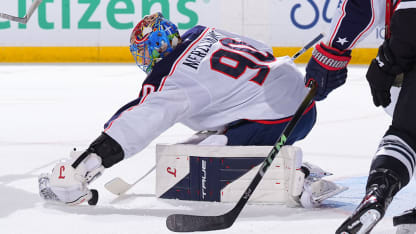 Merzlikins shuts out Devils