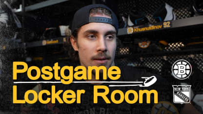 Locker Room Raw: Bruins 10, Rangers 2