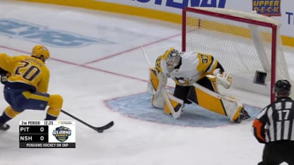 PIT@NSH: Silovs with a great save against Justin Barron