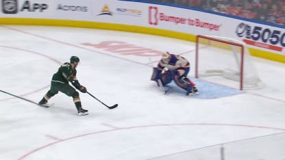 MIN@EDM: Eriksson Ek scores PPG against Tristan Jarry