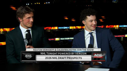 Caleb Malhotra and Keaton Verhoeff joins NHL Tonight