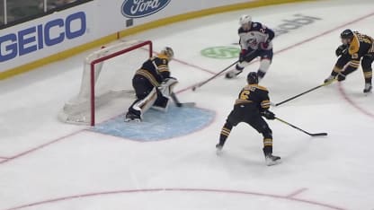 CBJ@BOS: Olivier scores goal against Jeremy Swayman