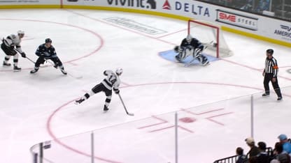 LAK@UTA: Laferriere scores goal against Karel Vejmelka