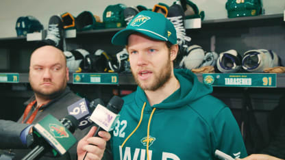 Gustavsson Postgame vs. Vancouver 4/2