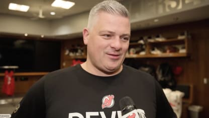 Head coach Keefe on Jack Hughes's Olympic GWG