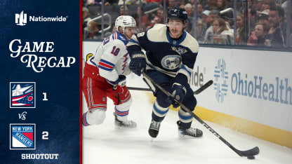 New York Rangers Columbus Blue Jackets game recap November 15 2025