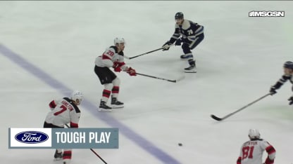 NJD@CBJ: Gritsyuk scores goal against Jet Greaves