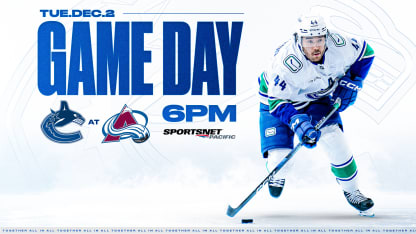 Game Notes: Canucks at Avalanche