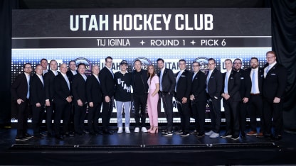 Tij Iginla historiskt första draftval för Utah Hockey Club
