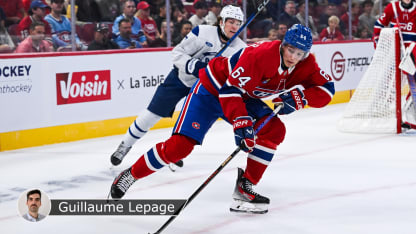 Reinbacher Leafs vs Habs badge Lepage