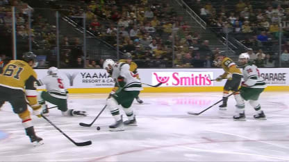 MIN@VGK: Stone scores goal against Filip Gustavsson