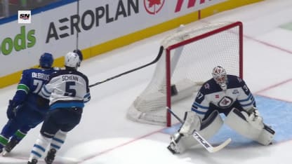 DeBrusk's PPG gives Canucks the lead