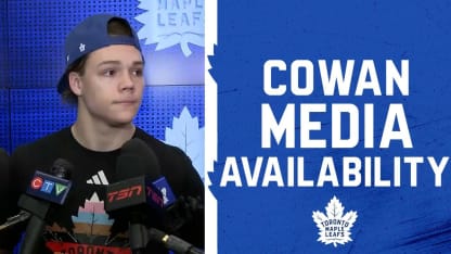 Easton Cowan | Pre Game vs. St. Louis Blues | November 18, 2025