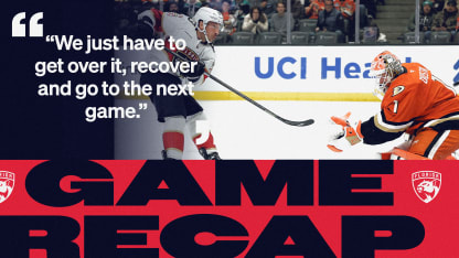 RECAP: Ducks 7, Panthers 3