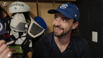 Max Crozier | Pregame vs Pittsburgh Penguins