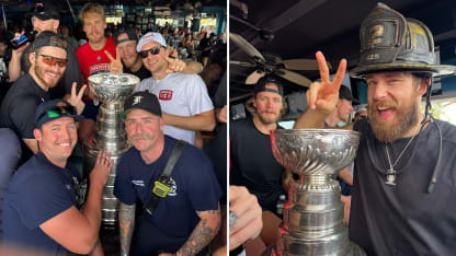 Panthers celebrate Stanley Cup with firefighters