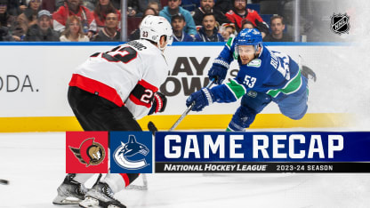 Ottawa Senators Vancouver Canucks game recap January 2