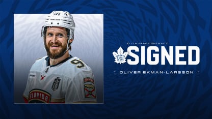 Maple Leafs Sign Defenceman Oliver Ekman-Larsson