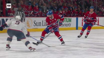 CBJ@MTL: Caufield scores PPG against Jet Greaves