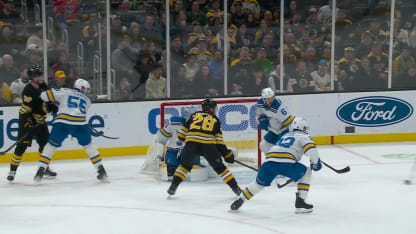 STL@BOS: Zacha scores PPG against Jordan Binnington