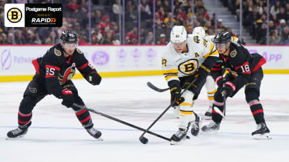 Boston Bruins Ottawa Senators game recap November 13 2025