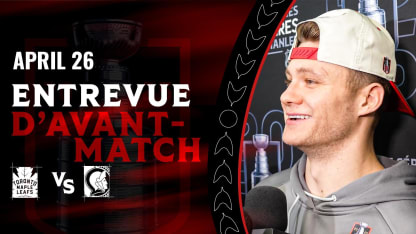 Tim Stützle entrevue d'avant-match contre TOR